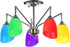 5.3" 4.3" 1.7" 8 Pack Bulb PATIKIL High Diameter Fitter Plastic Lampshade, Plastic Lamp Shade Replacement Light Cover