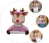 STOBAZA Cartoon Toilet Paper Holder Wall-Mounted Cute Deer Design Bathroom Tissue Rack Decorative Storage for Toilet