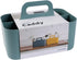 BLUE GINKGO Multipurpose Caddy Organizer, Stackable Plastic Caddy with Handle for Desk, Makeup, Dorm, Classroom (Green)
