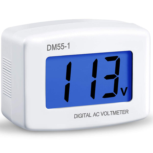 Flat US Plug AC 80-300V LCD Digital Voltmeter for Household Voltage Measuring Monitor (1)