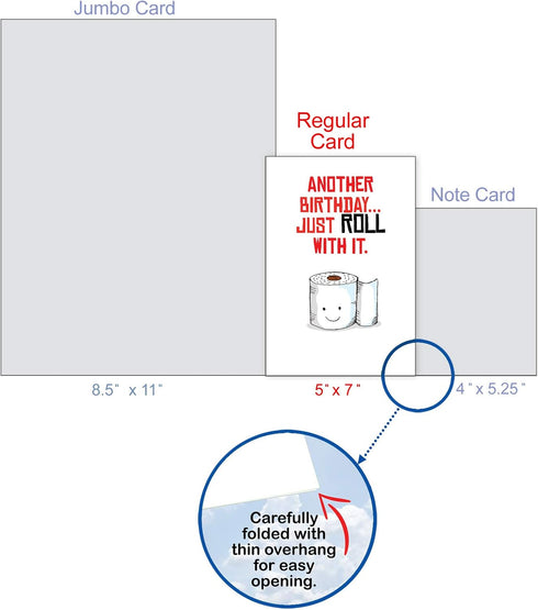 The Best Card Company Funny Birthday Puns Card - Hilarious 5x7 with Envelope Included