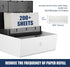 200 10"x3.1" AIKE Sheets Wall Mount Paper Towel Dispenser with Clear Window.Fit Multifold Paper Folded Size