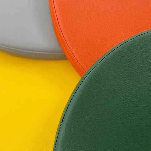 JIQHOHX 35 2cm) Detachable Seat Cushion, Leather Round Chair Cushion/Round Memory Foam Chair Pad, Soft Breathable Round
