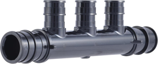 SharkBite 3 Port PEX Expansion Poly Tee, 3/4 Inch Open Trunk with 1/2 Inch Outlet for PEX-A Tubing