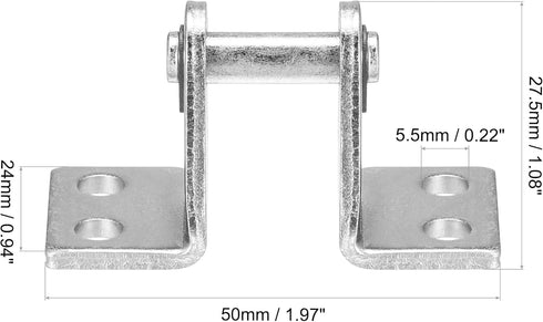uxcell Air Cylinder Rod Clevis Mounting Bracket 4 Bolt Holes MA/MAL Pneumatic Parts for 16mm Cylinder Bore, 2pcs