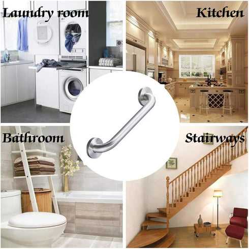 ZEELYDE Shower Handle,Shower Grab Bar,Grab Bars Handle Safety Support Hand Rails, Stainless Steel Safety Rails