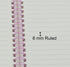 Yansanido Spiral Notebook, 4 Pcs A5 Thick Plastic Hardcover 8mm Ruled Pink Journals for Study and Notes - 160 Pages