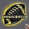 SweetJECCU Personalized Custom Name Football with LED Night Light, Neon Light Wall Sign
