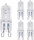 ShuoHui 5pcs G9 Halogen Bulb 25 40 60 Watt 120 Volt Dimmable T4