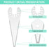 Kandishiex 10Pcs US Oscillating Tool Scraper Stainless Steel Sharp Multitool Scraper Blade Wear Resistant Tapered