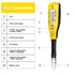 HoldPeak Digital Smart SMD Tester, 6000 Counts HP-990C DMM Handheld Resistance Capacitance Tester, Battery Included
