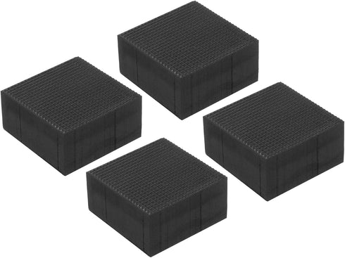 PATIKIL Rubber Anti-Vibration Pads, 4 Pcs Square Vibration Isolation Mats for HVAC, Air Conditioner, Washer, Dryer