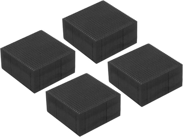 PATIKIL Rubber Anti-Vibration Pads, 4 Pcs Square Vibration Isolation Mats for HVAC, Air Conditioner, Washer, Dryer