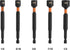 Railer Nut Driver Set - Premium 4 Inch 5-Piece Nutsetter Bit Set With A Storage Bit Holder & Carabiner by Railer