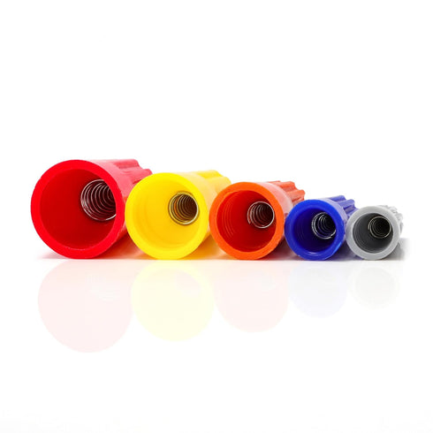 HKS 500 PCS Orange Wire Caps - AWG 20-12, Twist-On Screw Nuts Insulated Electrical Wire Connectors