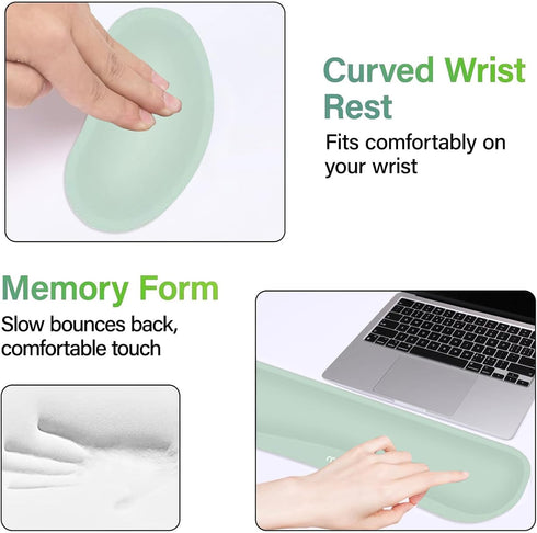 MOSISO Set, Set, Keyboard Mouse Pad Large Gaming Mousepad&Keyboard Wrist Rest&Wrist Rest for Mouse&Coaster Ergonomic