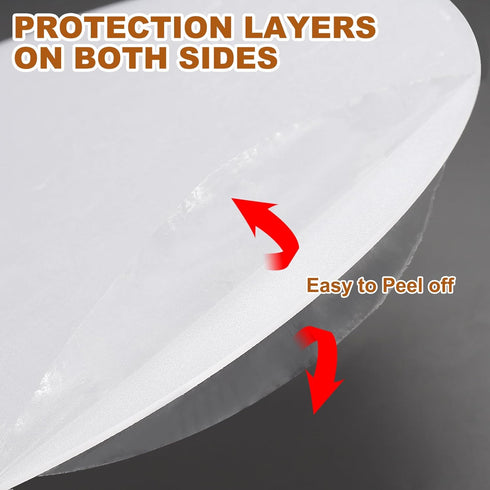 8.5" 2 2mm PATIKIL Diameter Lampshade Diffuser, Pcs Thick Round Diffuser Sheet for Drum Lampshades, Pendants Light, DIY
