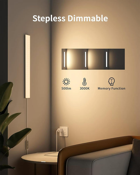 16inch Closet Dimmable 3000K Counter ASOKO Under Cabinet Lights, Upgrade LED Light with Warm White and Memory Function