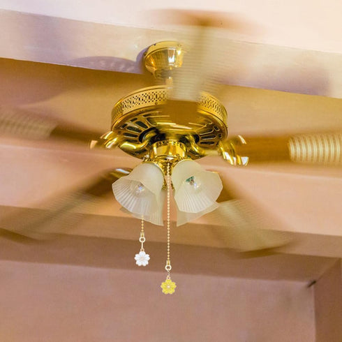 8Pcs 8 17.5 Inch DICOSMETIC Ceiling Fan Pull Chain Extension Colors Enamel Flower Charm Light Pull Chain Adjustable