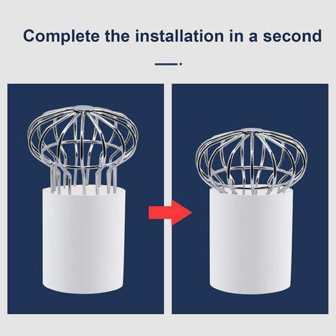 Garosa Roof Floor Drain, Stainless Steel Outdoor Anti Blocking Line Cap, Round Floor Net Cover, Gutter Guard
