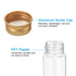 PATIKIL 80ml Plastic Test Tubes with Screw Caps, 6Pcs 128x33mm Flat Bottom Tubes for Scientific Party Decoration