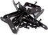 8 Pack 2 Corner Bracket Shelf Bracket,Heavy Duty Black Stainless Steel L Corner Brace,Right Joint Angle Brackets