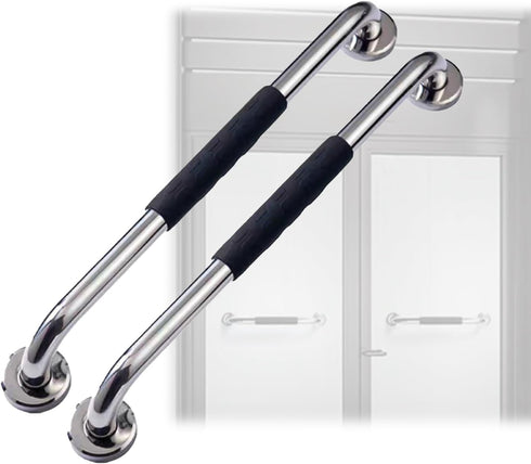 NGEWFGH 2 Pack Anti-Slip Bathroom Grab Bars, Stainless Steel Shower Handrails Wall Mount
