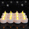 24 Pack Flameless LED Tea Lights Candles, Battery Operated Flickering Electric Fake Candle in Warm Yellow for