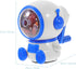 SEWACC Hand Crank Pencil Sharpener - Cartoon Astronaut Spaceman Shaped Manual Sharpener for Colored Pencils