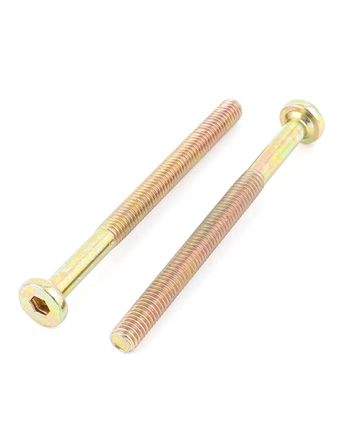 uxcell M6 x 75mm Male Thread Hexagon Socket Head Cap Screws | Bolts 4 Pcs