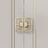 Ywmsfl 4Pcs Furniture Decorative Handle Modern Metal Dressers Knob Simple Square Bedside Cabinet Pull Easy