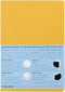 Nitoms STALOGY S4154 Notebook, A5, Yellow, 1/2 Year Notebook, Dot Grid