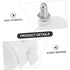 4pcs Cabilock Locking Caster Wheels with Brake for Furniture White Swivel Replacement Casters for Office Chairs Desks