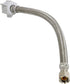 CNCT27416-OM1 Hose Connects to Water, Braided Stainless Steel Supply Line, 3/8 Compression x 7/8 Female Balcock Nut Toilet Connector 16 Inch by HIGHCRAFT