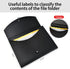 Expanding File Folder with Labels, 7 Pocket Accordion Document Organizer, Expanding Zip File Folder, Letter A4 Paper, 4