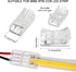 COB LED Strip to Wire Connector 20 Pieces Waterproof LED Adapter Connectors Transparent Solderless LED Light Strip Connectors for Strip Light Unwired Gapless Track Lighting Connector (2 Pin, 8 mm) by Flutesan