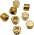 8 Pack 1/4 Inch NPT Male Brass Hex Counter Sunk Pipe Plug Kit for Water, Gas, Oil, Internal Hex Socket