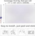 Arthome White Contact Paper, 17"x120" Peel and Stick Matte Wallpaper for Countertop, Cabinet, and Furniture Renovation