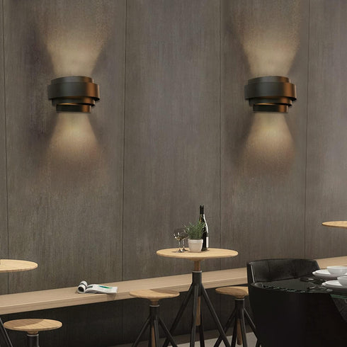 (1PCS) LightInTheBox Modern Wall Light, Black Indoor Wall Light Metal Wall Sconce for Home Theater, Staircase