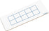 SCRIBBLEDO Dry Erase Ten Frame Board 4" x 12" Double Sided for Kids to Visualize Base 10 Number Concepts