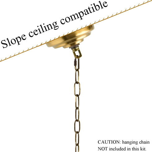 5-5/16 Inch Light Canopy Kit with Heavy Duty, Replacement Cover Plate with Mounting Hardware for Chandelier, Pendant