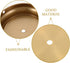 Round Table Lamp Base Iron Base for Desk Lamps Elegant Copper Finish Stable Design for Home Decor Easy Maintenance Chic