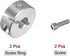 HARFINGTON 2pcs Shaft Collar - 6mm Bore Aluminum Alloy Set Screw Split Clamp-On Collars for Industry