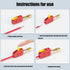 Obotsnoi 32A 4mm Quick Connection Banana Plug for High Current Applications with Antioxidation Materials Optimally