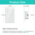 BSEED Smart Water Heater Switch, WiFi Touch Switch with Smart Life APP Control, 20A, White, Compatible with Alexa