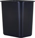 United Solutions 13 Quart / 3.25 Gallon Space-Efficient Trash Wastebasket, Fits Under Desk, Easy to Clean, Black