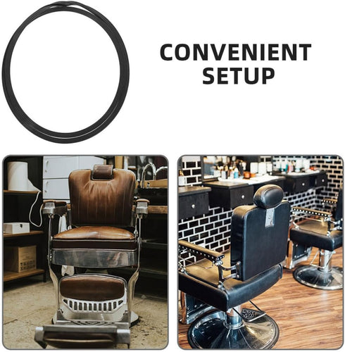 2pcs SEWACC Salon Chair Rubber Base Gasket Non-Slip Styling Chair Ring Gasket Floor Protection Mat for Salon Equipment