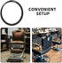 2pcs SEWACC Salon Chair Rubber Base Gasket Non-Slip Styling Chair Ring Gasket Floor Protection Mat for Salon Equipment