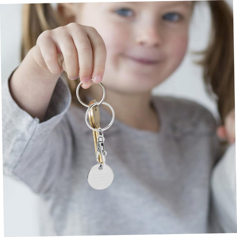 1piece COHEALI Shopping Cart Keychain Token Key for Grocery Trolleys Convenient Quarter Holder for Easy Access Unisex