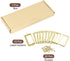 uxcell 10pcs Metal Label Holders, 70x33mm File Name Card Tag Frame for Office Library Drawer Cabinet, Gold Tone